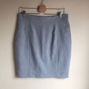 Light gray pencil skirt